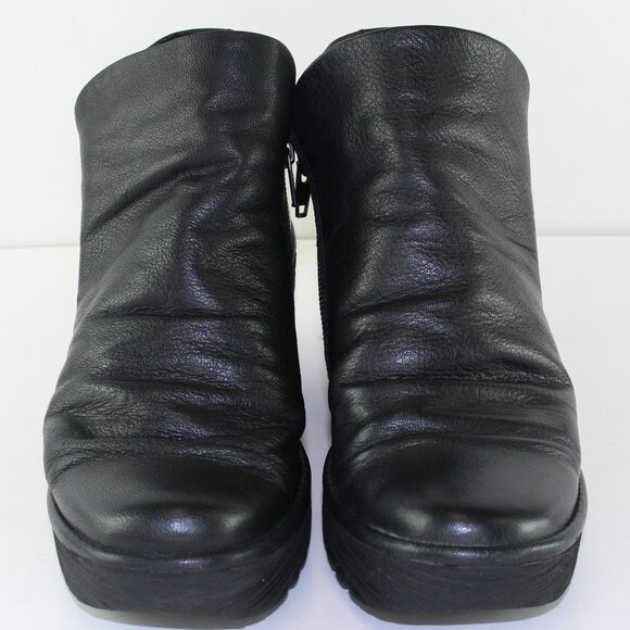 Fly London Leather Wedge Bootie Womens (EU 37/US 6.5) - Picture 2 of 10